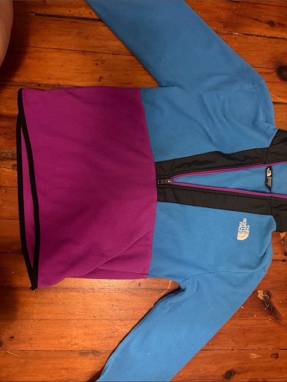 The North Face Kids Blue and Purple Fleece Jacket
